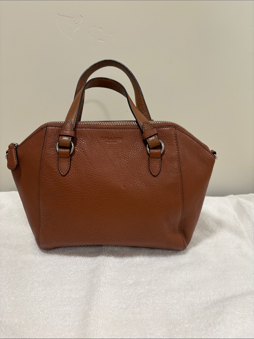 Coach Vintage 60’s—70’s Park Leather Satchel, Saddle Brown Pebble Leather—GREAT!